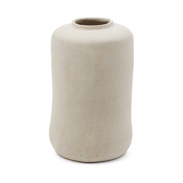 Krem visoka vaza od papier-mâché (visina 55 cm) Serina – Kave Home