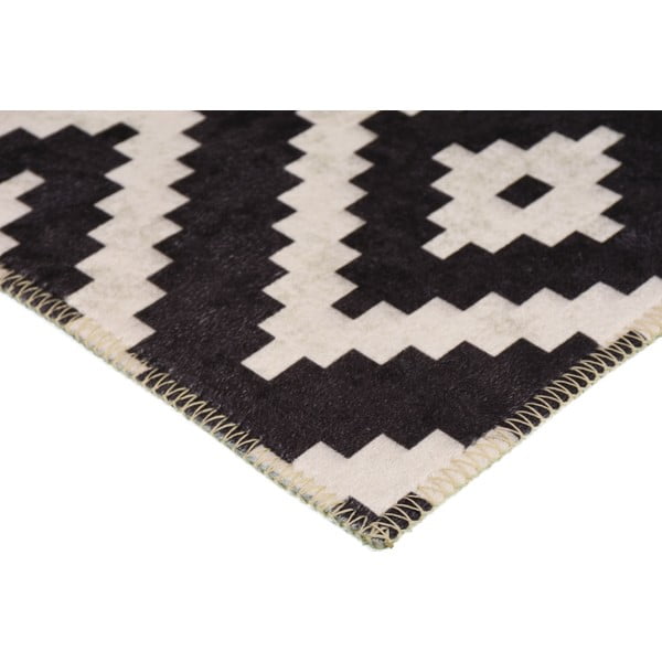 Crni perivi tepih 230x160 cm - Vitaus-image-2