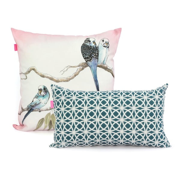 Set od 2 pamučne jastučnice Happy Friday Eucalyptus-image-2