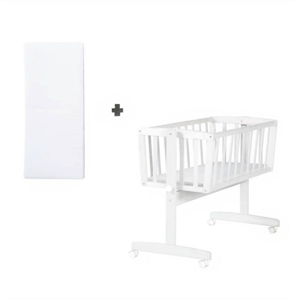 Bijela kolijevka na kotačićima 40x90 cm – Roba-image-4