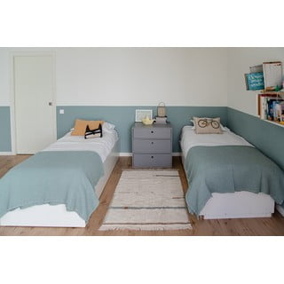 Plavi/krem periv/ručno rađen pamučan tepih 90x130 cm Lanes Vintage Blue – Lorena Canals