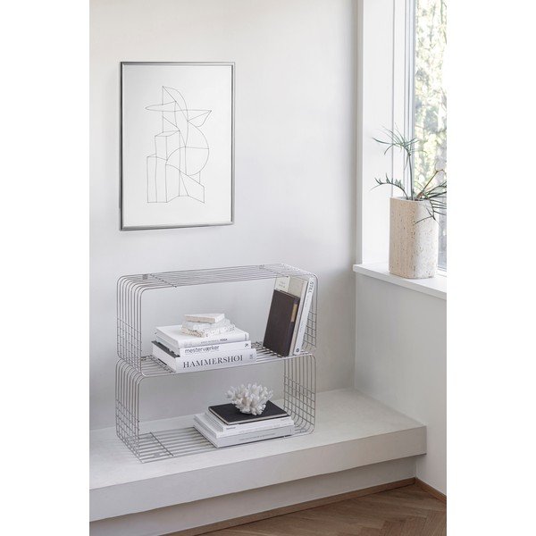 Metalna polica s više razina u sjajno srebrnoj boji 70 cm Store-It – Mette Ditmer Denmark-image-1
