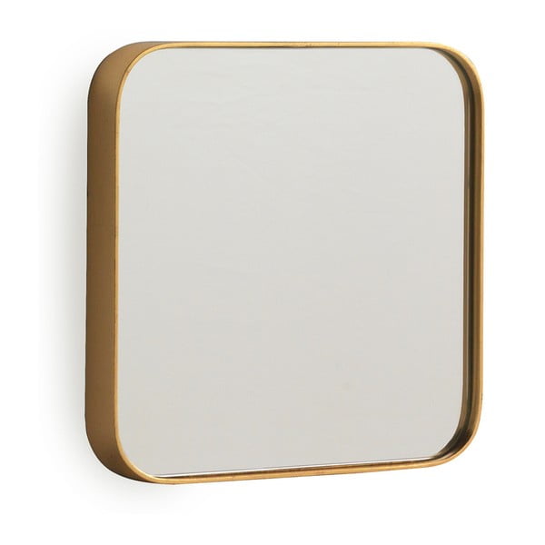 Zidno ogledalo u zlatnoj boji Geese Pure, 50 x 50 cm