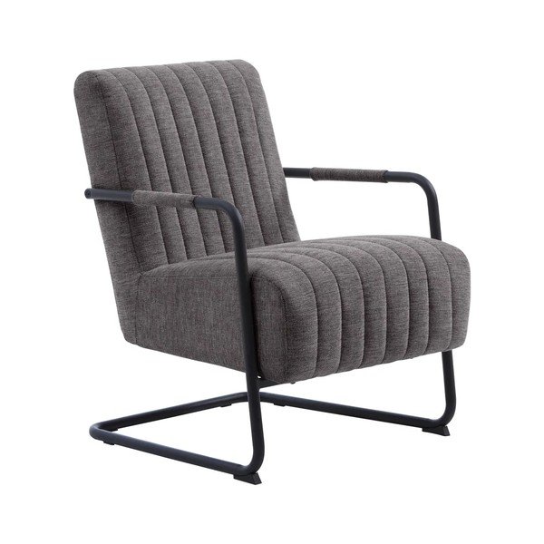 Tamno siva fotelja Trout – Unique Furniture