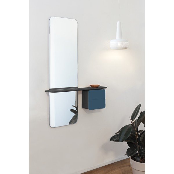 Petrolej zeleni/crni set za hodnik u dekoru hrasta One More Look – UMAGE-image-1