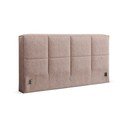 Svijetlo ružičasto podstavljeno uzglavlje 209x100 cm Darren – Micadoni 