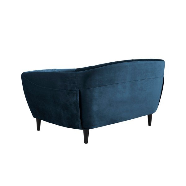 Tamnoplavi baršunasti kauč Acton Ria, 150 cm-image-3