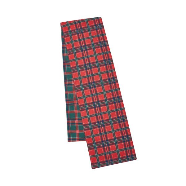 Pamučan nadstolnjak s božićnim motivom 220x32 cm Christmas Tartan Check – Catherine Lansfield