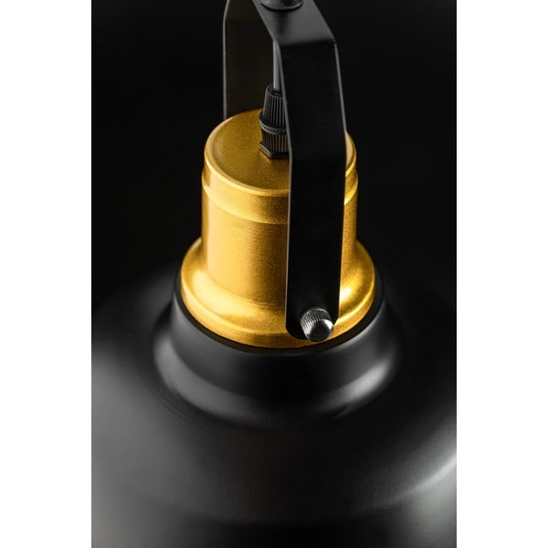 Crna/u zlatnoj boji viseća svjetiljka s metalnim sjenilom ø 22 cm Monroe – GTV-image-2