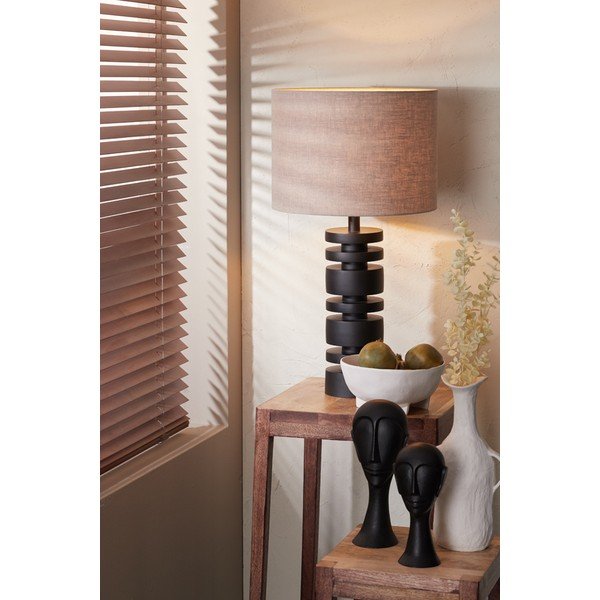 Mat crno postolje za stolnu lampu 40 cm Desley – Light & Living-image-1
