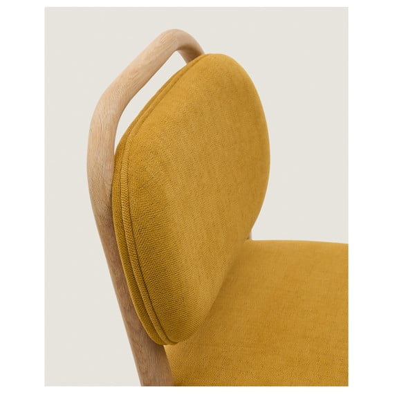 Senf žuta barska stolica (visine sjedala 66 cm) Helda – Kave Home-image-1
