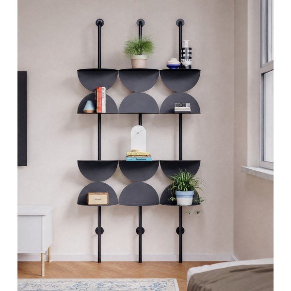 Crni metalni modularni sustav polica 27x203,5 cm Solis – Umbra-image-1