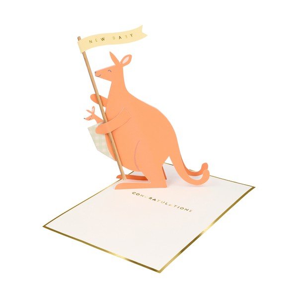 Čestitka Baby Kangaroo – Meri Meri