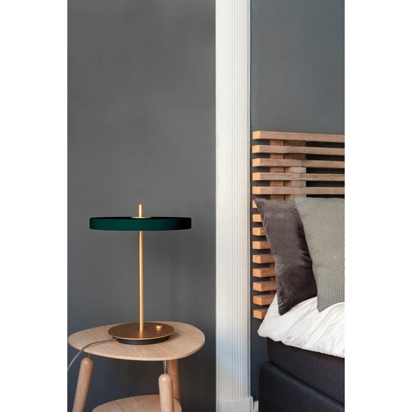 Tamno zelena LED stolna lampa s mogućnosti zatamnjivanja s metalnim sjenilom (visina 41,5 cm) Asteria Table – UMAGE-image-1