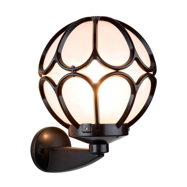 Crna zidna vanjska svjetiljka Homemania Decor Bees-image-2
