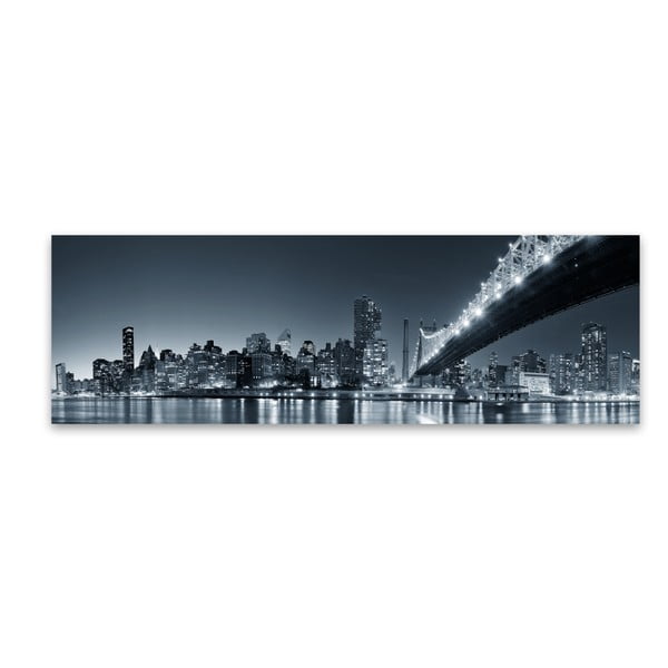 Slika Styler Canvas Silver New York, 45 x 140 cm