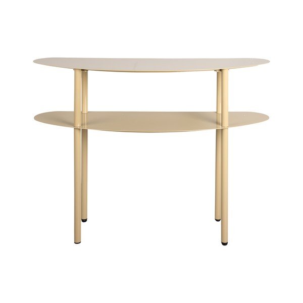 Svjetlo smeđi metalni pomoćni stol 28x90 cm Paris – Leitmotiv