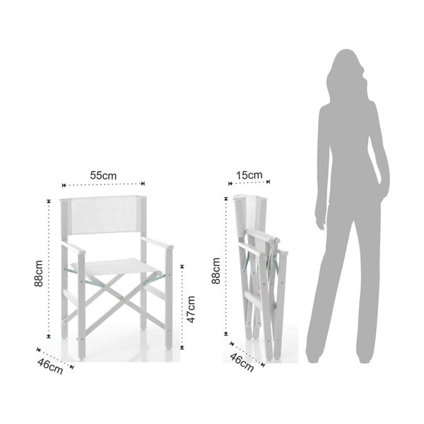 Bijela metalna vrtna stolica Milos – Tomasucci-image-3