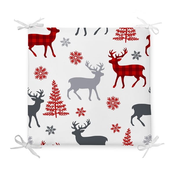 Božićna sjedalica s dodatkom pamuka Minimalističke navlake za jastuke Holly Night, 42 x 42 cm