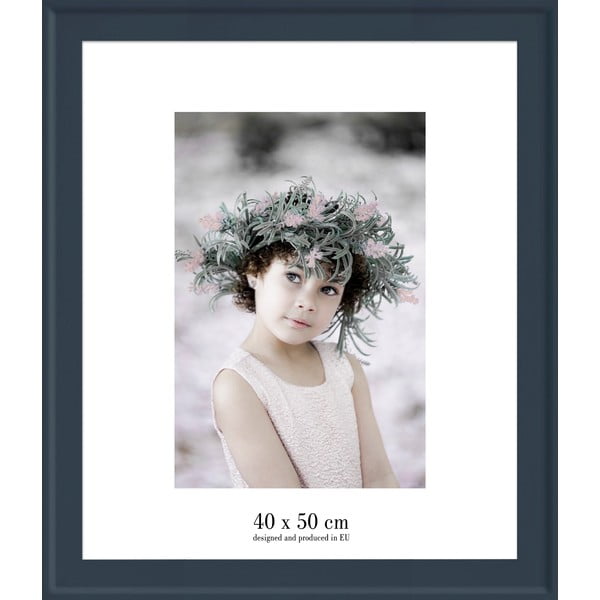 Plavi zidni okvir Styler Malaga, 47 x 57 cm