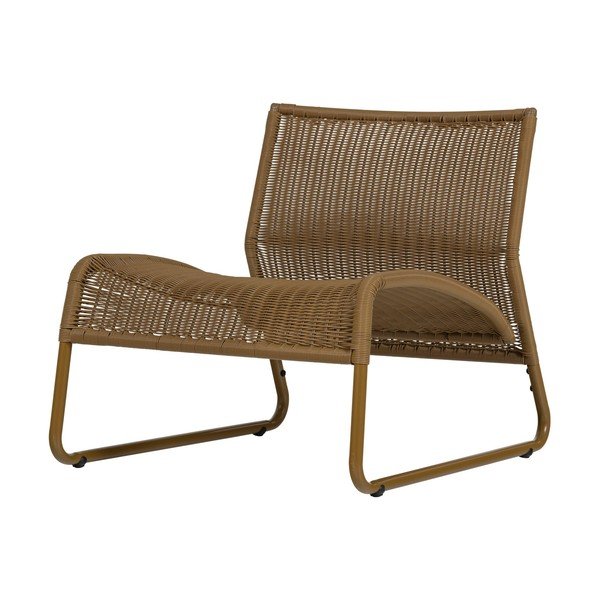 Oker žuta od umjetnog ratana vrtna fotelja West – WOOOD