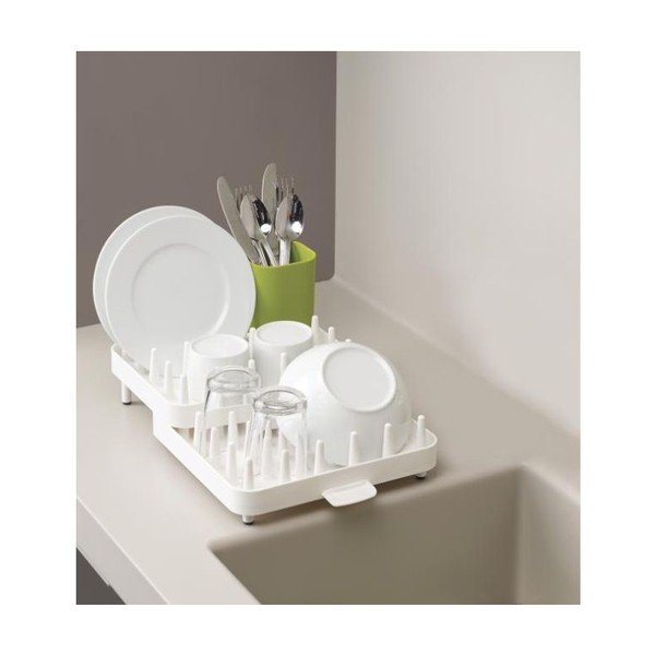 Trodijelni bijeli stalak za cijeđenje posuđa Joseph Joseph Connect-image-1