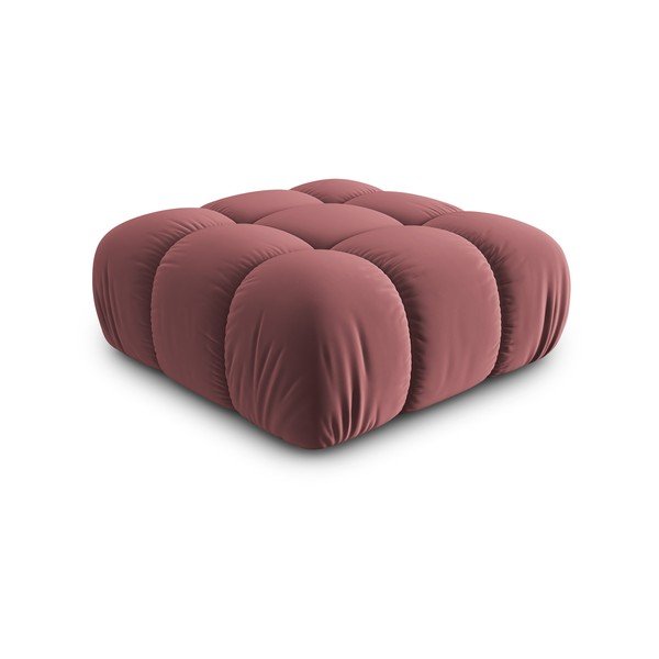 Ružičasti baršunast modularni tabure Bellis – Micadoni Home-image-3