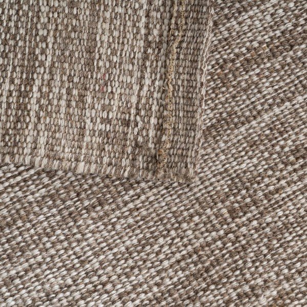 Smeđi obostrani tepih od mješavine vune 80x150 cm – Ixia-image-3