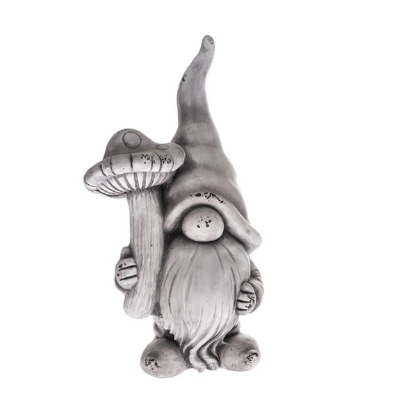 Sivi ukras Dakls Mushroom Gnome, visina 44,5 cm