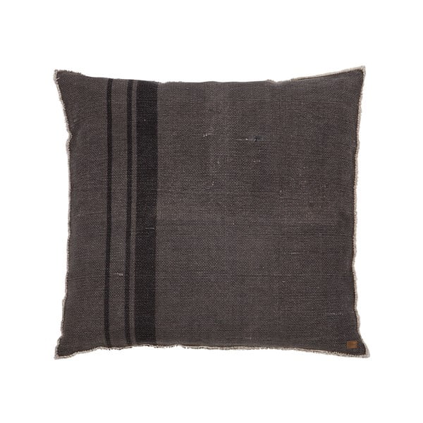 Tamno sivi jastuk BePureHome Coarse, 100 x 100 cm