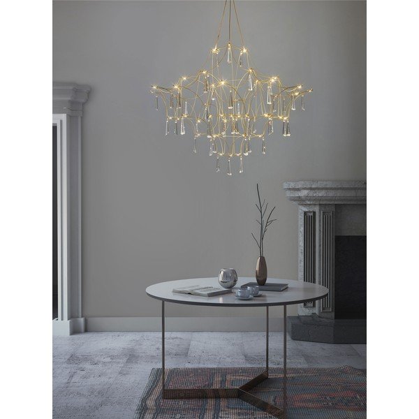 Metalna LED viseća svjetiljka u zlatnoj boji ø 80 cm Goro – Nova Luce-image-2