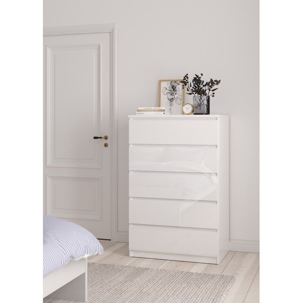 Bijela komoda 77x121x50 cm Naia – Tvilum-image-1