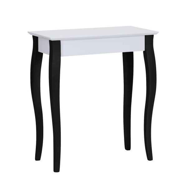 Bijeli konzolni stol s crnim Ragaba Lilo nogama, širine 65 cm