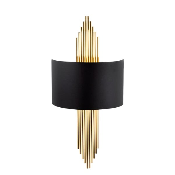 Crna/u zlatnoj boji zidna lampa Rayi – Opviq lights-image-2