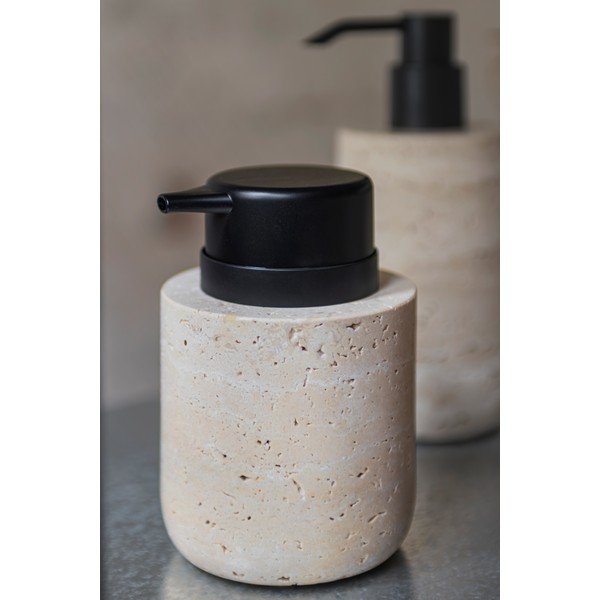 Bež kameni dozator sapuna 250 ml Travertine – Mette Ditmer Denmark-image-2