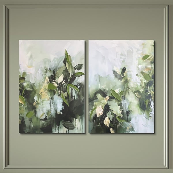 Slike s ručno oslikanim elementima u setu od 2 kom 50x70 cm Mirta - Styler-image-4