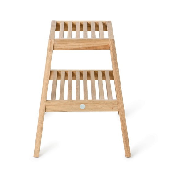 Stolac od hrastovog drveta Wireworks Slatted Stool-image-1