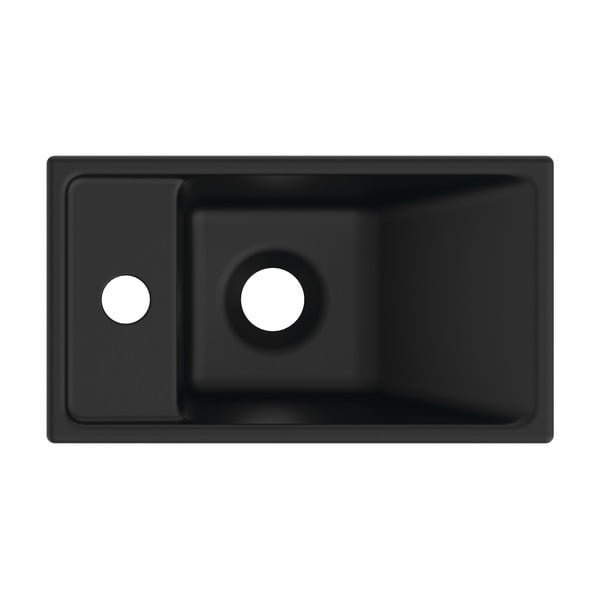 Mat crni keramički umivaonik za WC 37x21 cm i.Life S – Ideal Standard-image-2