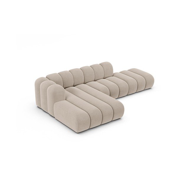 Bež kutna garnitura (s lijevim kutom) Lupine – Micadoni Home-image-2