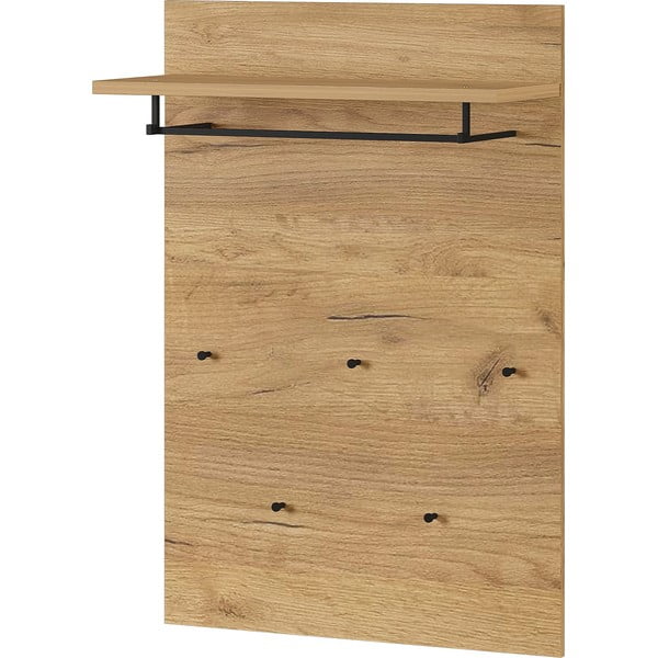 Ploča za vješanje garderobe u dekoru hrasta u prirodnoj boji Fremont – Germania-image-2