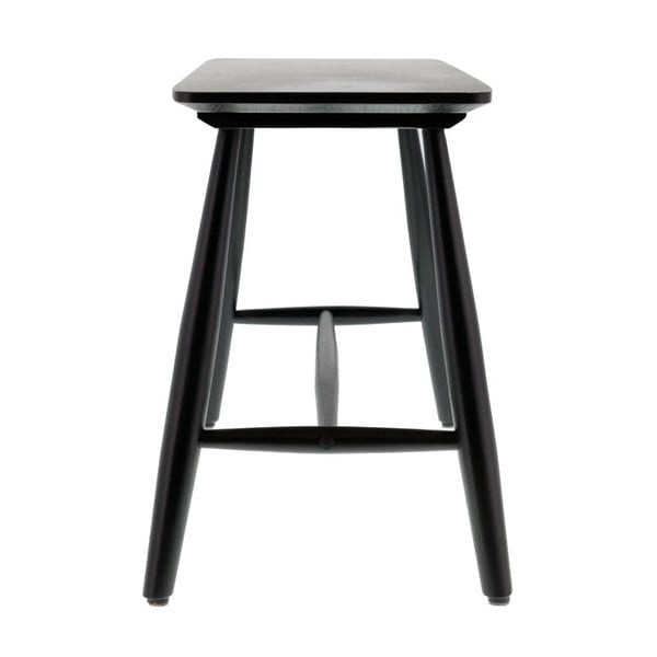 Crni konzolni stol od hrastovine 90x28 cm Bast - Villa Collection-image-2