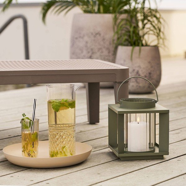 Metalna/staklena lanterna (visina 20,5 cm) Lohals – House Nordic-image-1