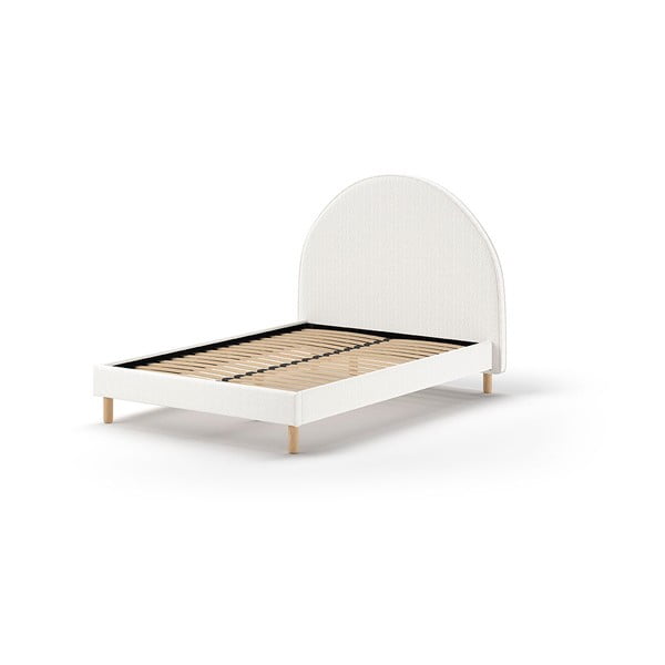 Bijeli tapecirani krevet s podnicom 140x200 cm MOON – Vipack-image-2