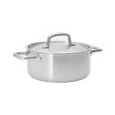 Kastrola od nehrđajućeg čelika s poklopcem prikladna za indukcijsko kuhalo 4 l Lucca 3.0 – FABINI