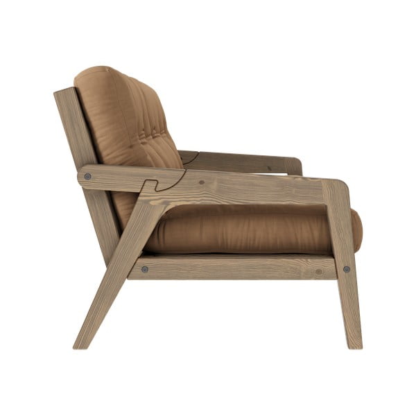 Smeđi kauč na razvlačenje 204 cm Grab - Karup Design-image-4