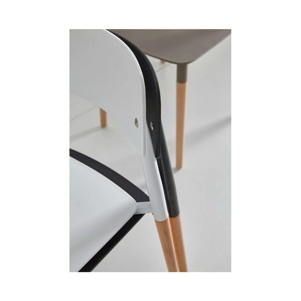 Set od 4 sive blagovaonske stolice s drvenim nogama sømcasa Claire-image-1