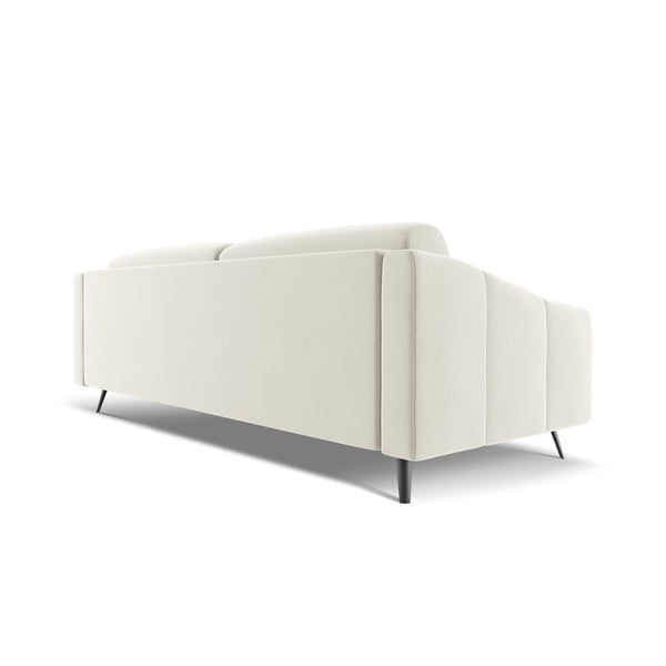 Bijela baršunasti sofa 238 cm Nalu – Makamii-image-4