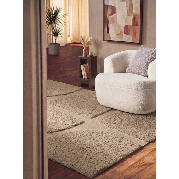 Bež ručno rađen tepih 80x150 cm Lambeth Jasper – Ted Baker-image-1