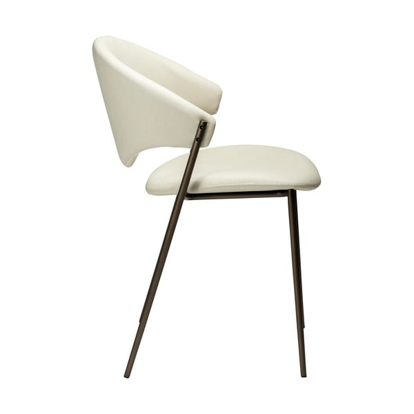 Blagovaonska stolica od umjetne kože boje slonovače Zone – DAN-FORM Denmark-image-2