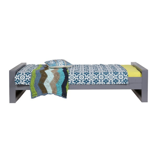 Sivi krevet 90x200 cm Dennis – WOOOD-image-1